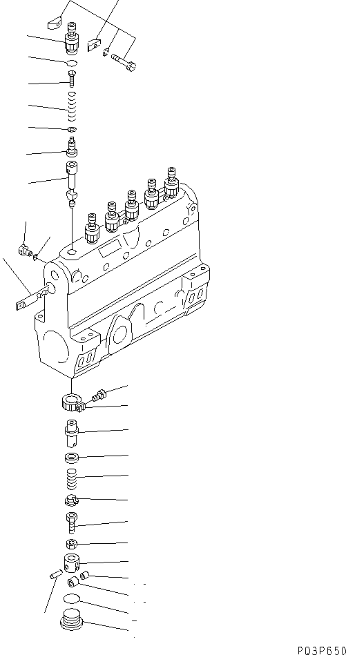 RACK,CONTROL DK133256-4100 KOMATSU