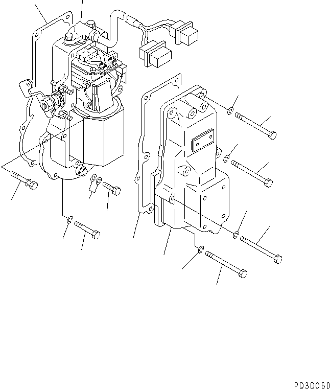 регулятор в сборе (DK105955-0110) KOMATSU