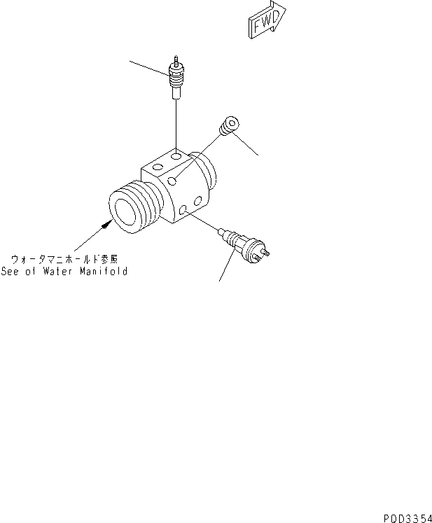 SENSOR,WATER TEMPERATURE 600-815-5451 KOMATSU
