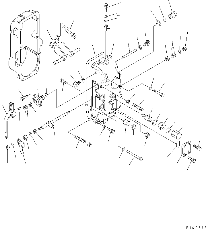 регулятор в сборе (DK105445-1031) KOMATSU