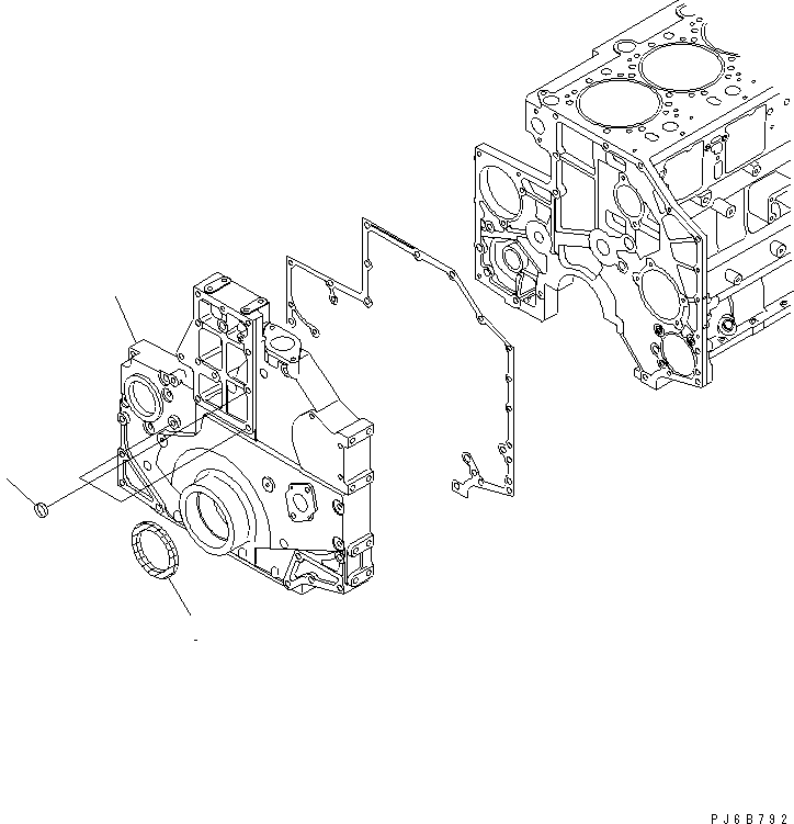 Передняя крышка 6217-21-3211 KOMATSU