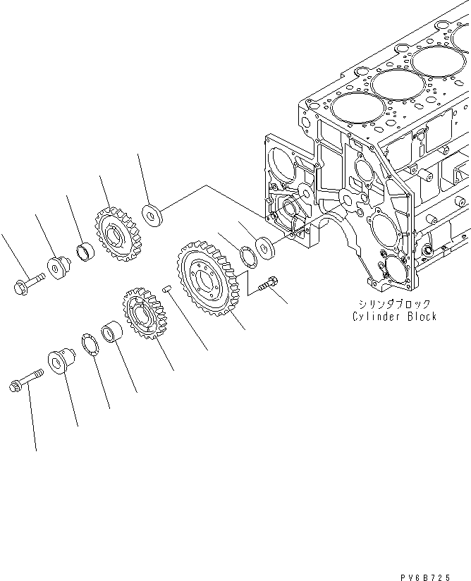 Промежуточная шестерня 6217-31-6310 KOMATSU