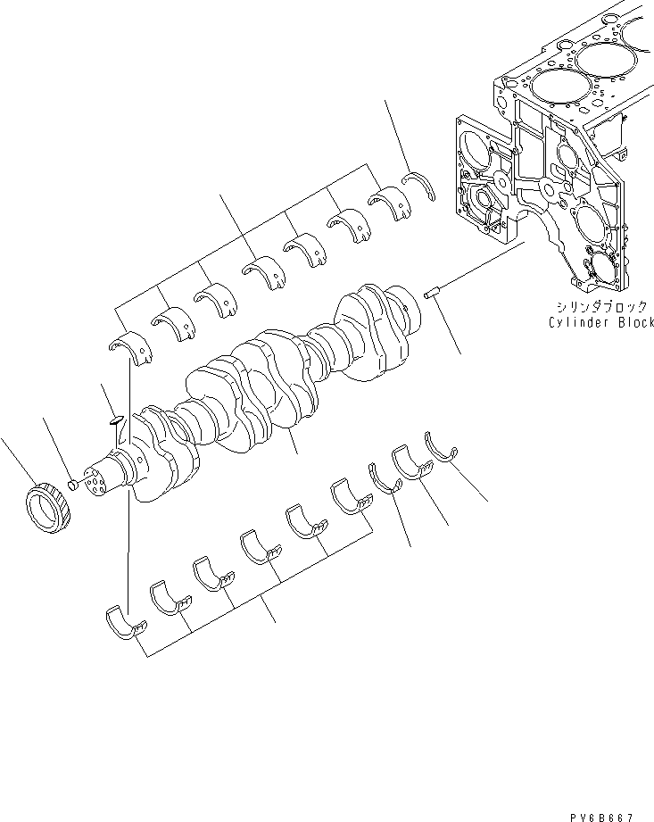 CRANKSHAFT ASS'Y 6217-31-1010 KOMATSU