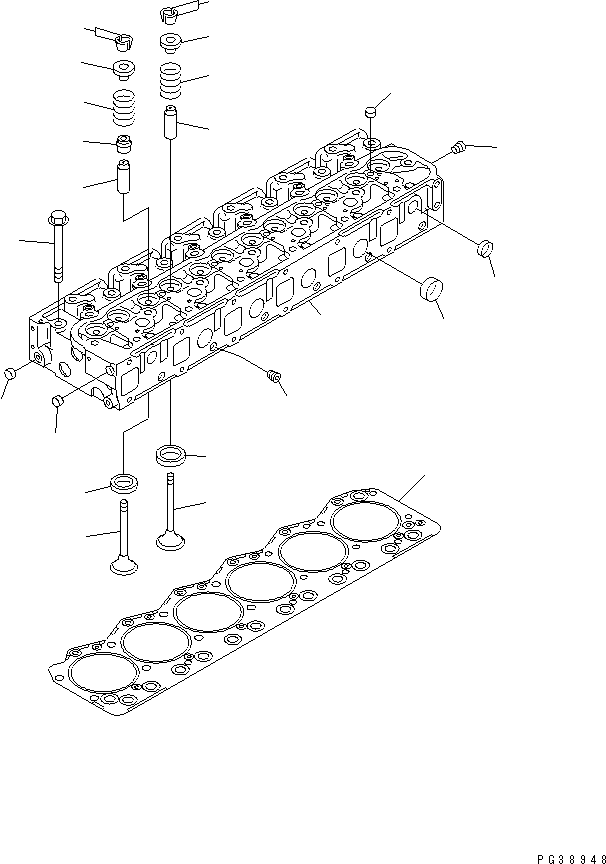 Впускной клапан 6221-41-4110 KOMATSU