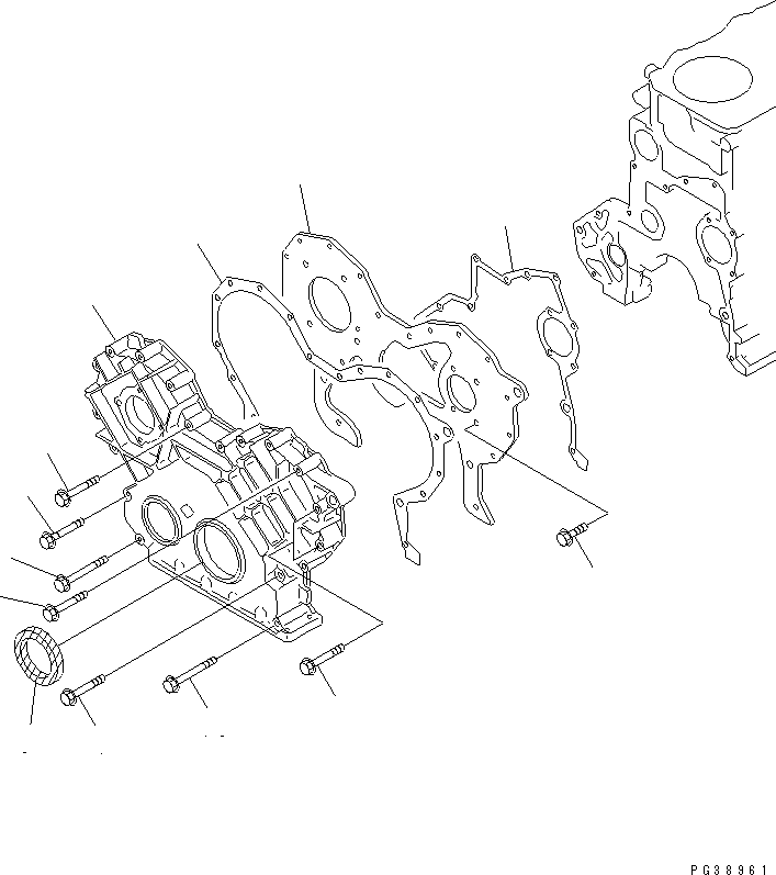 Передняя пластина 6221-21-3231 KOMATSU