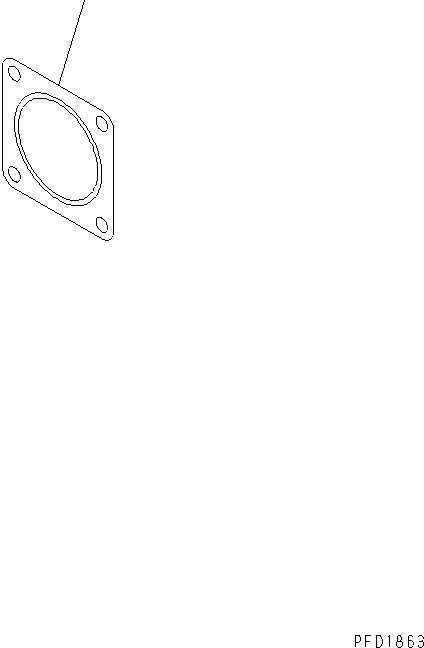 GASKET,EXHAUST ELBOW (K1) 6221-11-5890 KOMATSU