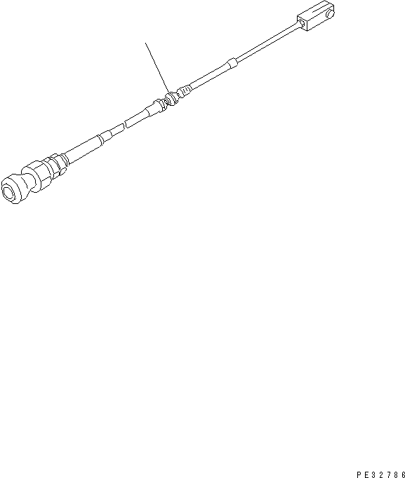 CABLE ASS'Y,THROTTLE 6930-81-5641 KOMATSU