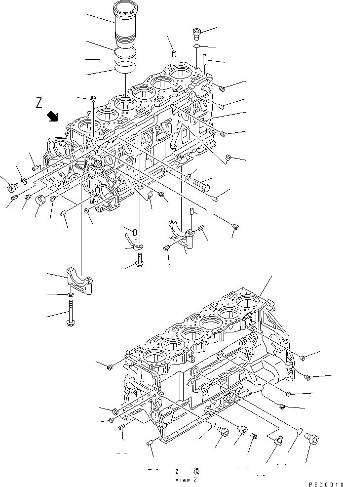 NOZZLE,PISTON COOLING 6151-21-1840 KOMATSU