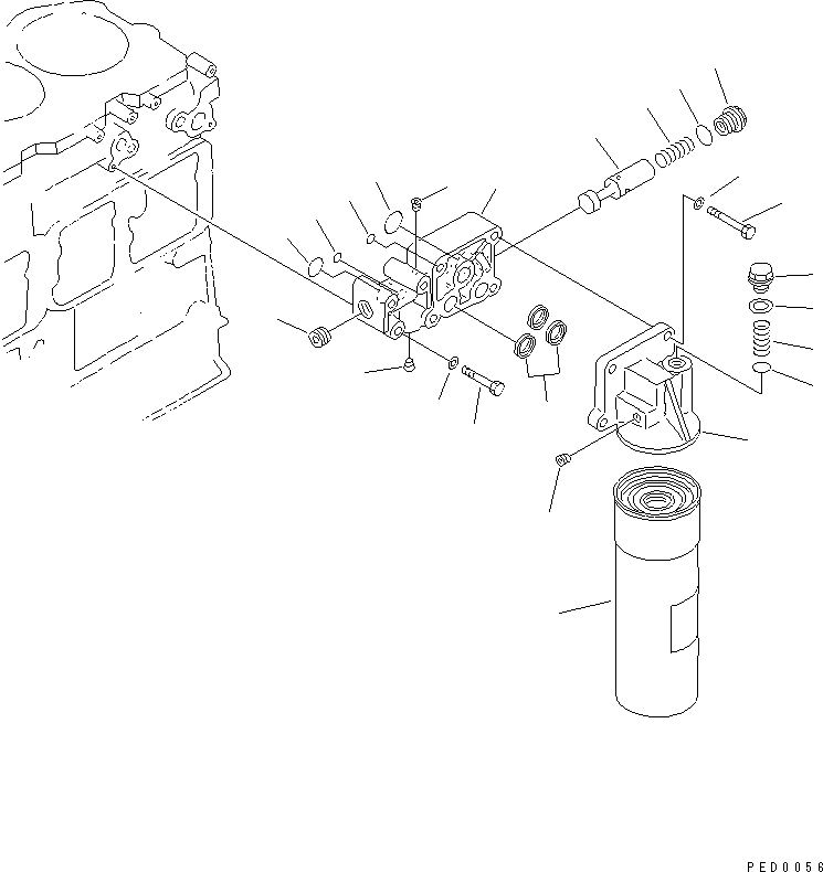 OIL FILTER ASS'Y 6151-51-5101 KOMATSU
