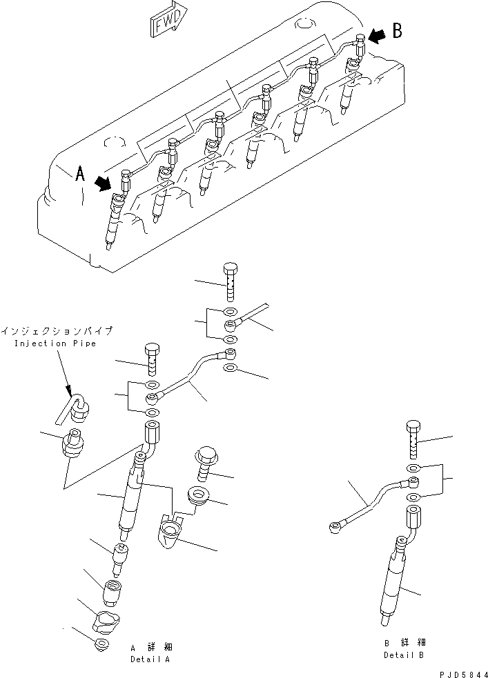 NOZZLE HOLDER A.,(SEE FIG. A4210-C2B9A) (6222-11-3400) KOMATSU
