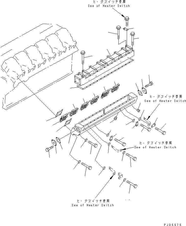 COVER,MANIFOLD 6215-11-4230 KOMATSU