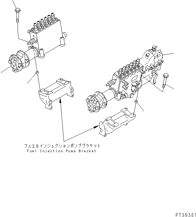 INJECTION PUMP A.,R.H. (SEE FIG.A4010-H7C5A) (\0\6215-71-1461) KOMATSU