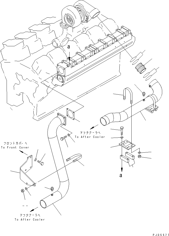 Трубка 6215-11-6930 KOMATSU