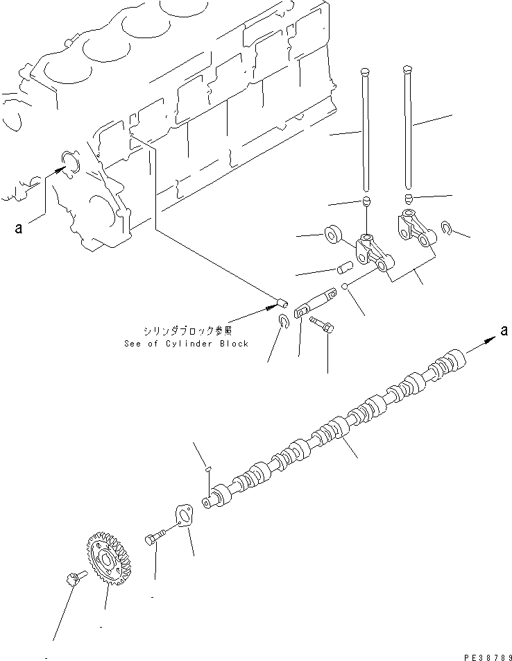 CAMSHAFT ASS'Y 6152-41-1010 KOMATSU
