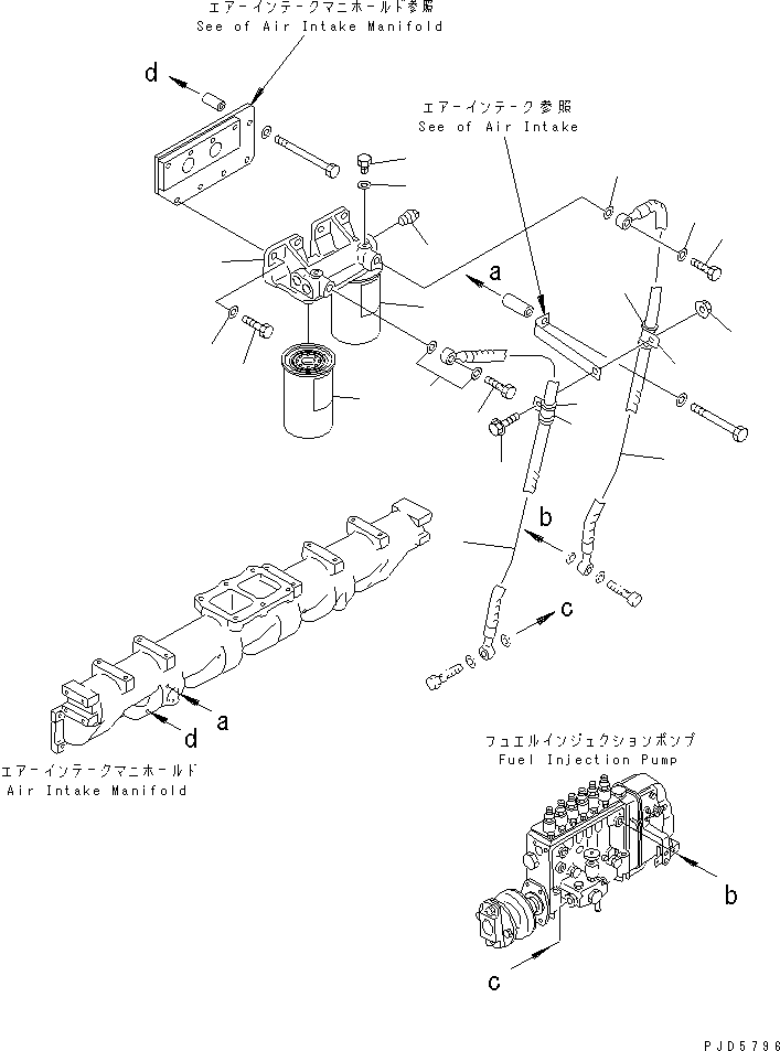 Топливный фильтр в сборе \0\6127-71-6500 KOMATSU