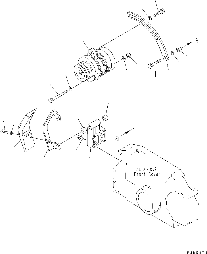 ALTERNATOR A. (35A),(SEE FIG.A6010-B3N9Z) (600-825-3150) KOMATSU