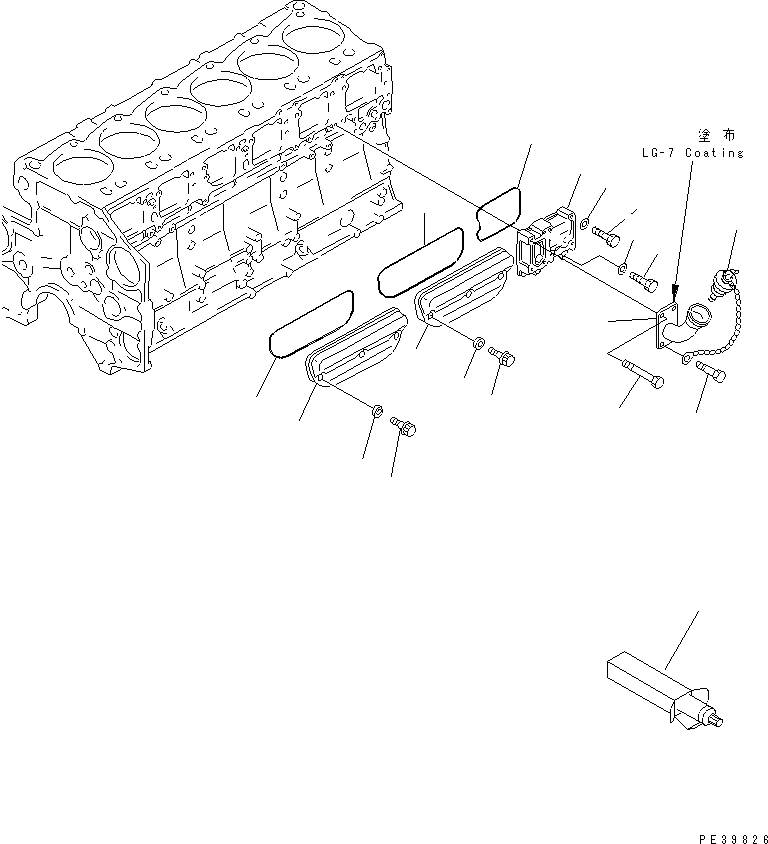 FILLER,OIL 6210-21-6540 KOMATSU