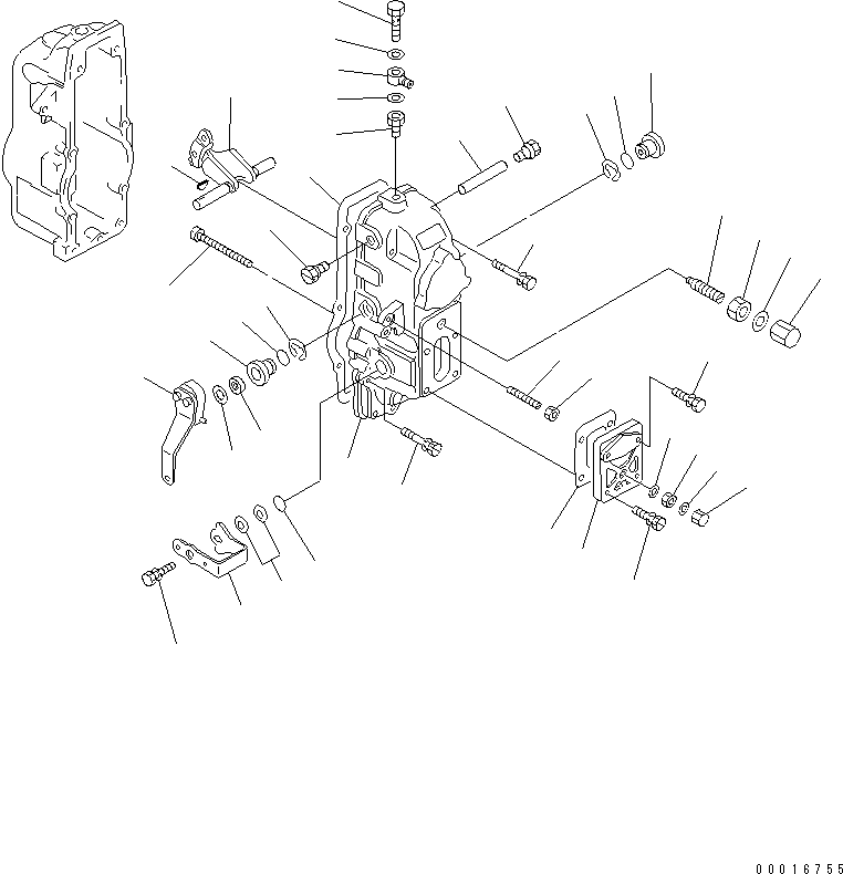 Регулятор в сборе (DK105447-1990) KOMATSU