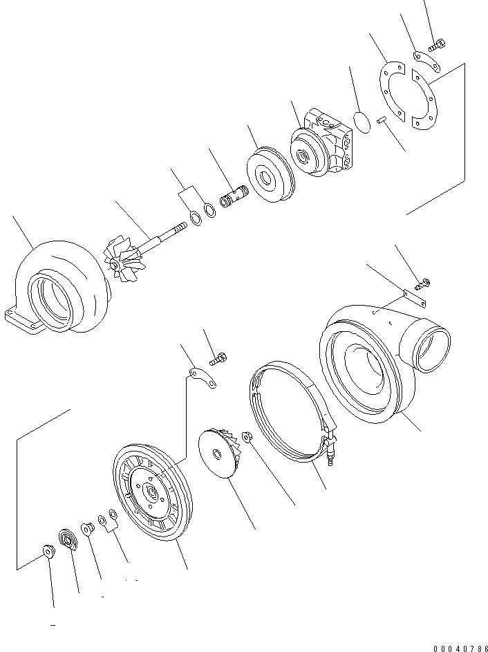 HOUSING,BLOWER 6505-52-2210 KOMATSU