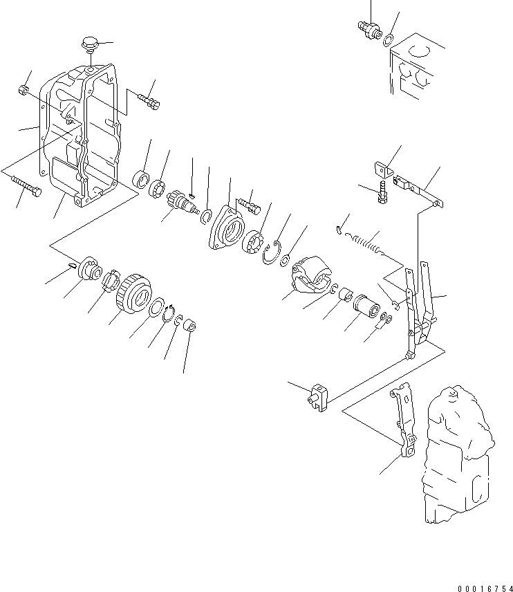 Регулятор в сборе DK105447-1670 KOMATSU