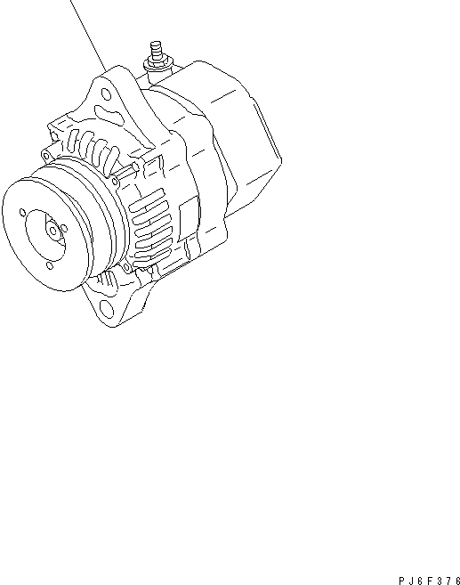ALTERNATOR A. (35A) 600-861-1350 KOMATSU