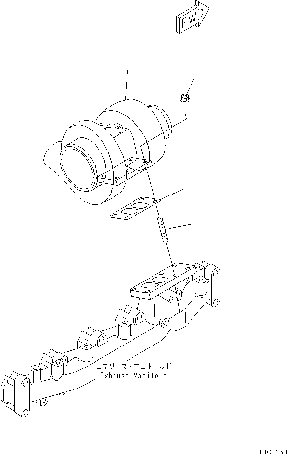 TURBOCHARGER ASS'Y 6735-81-8500 KOMATSU