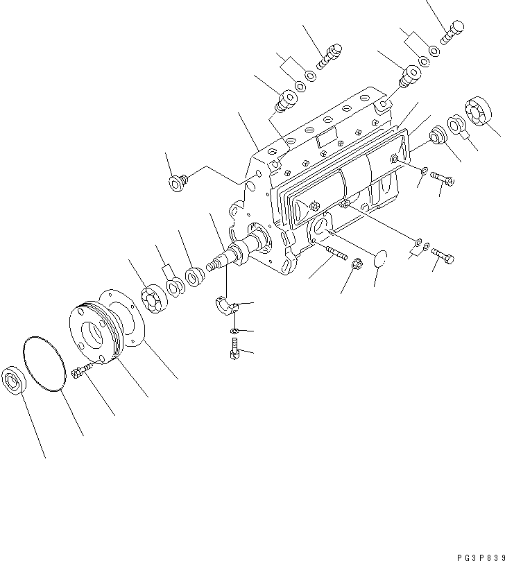 Топливный насос высокого давления в сборе 6735-71-1360 KOMATSU