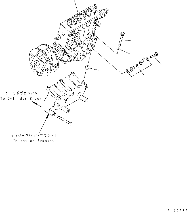 Топливный насос высокого давления в сборе (6162-74-1751) KOMATSU