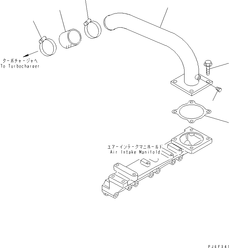 CONNECTOR,AIR 6205-11-4360 KOMATSU