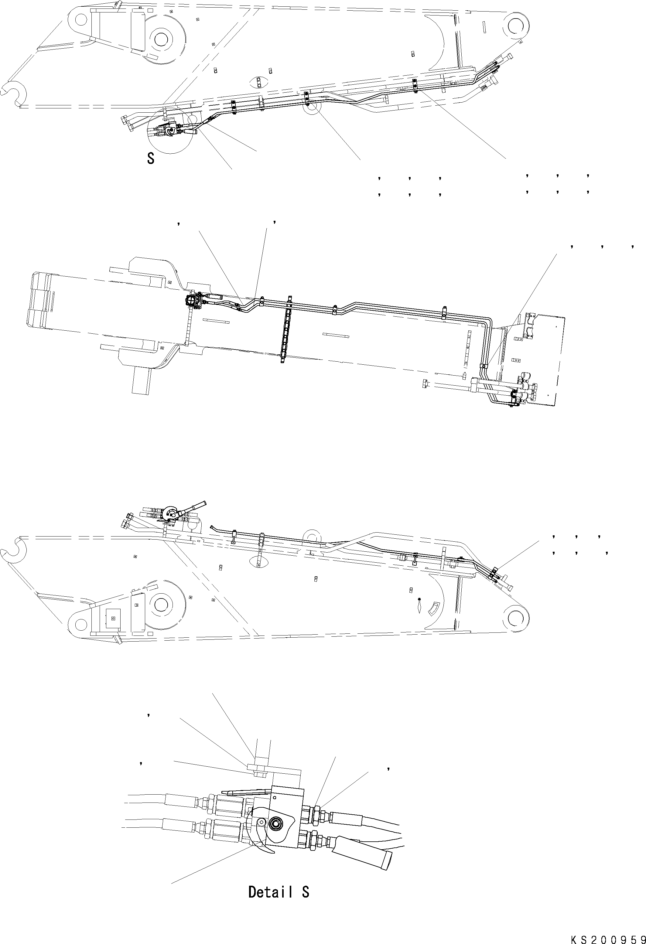 Трубка 208-62-KC830 KOMATSU