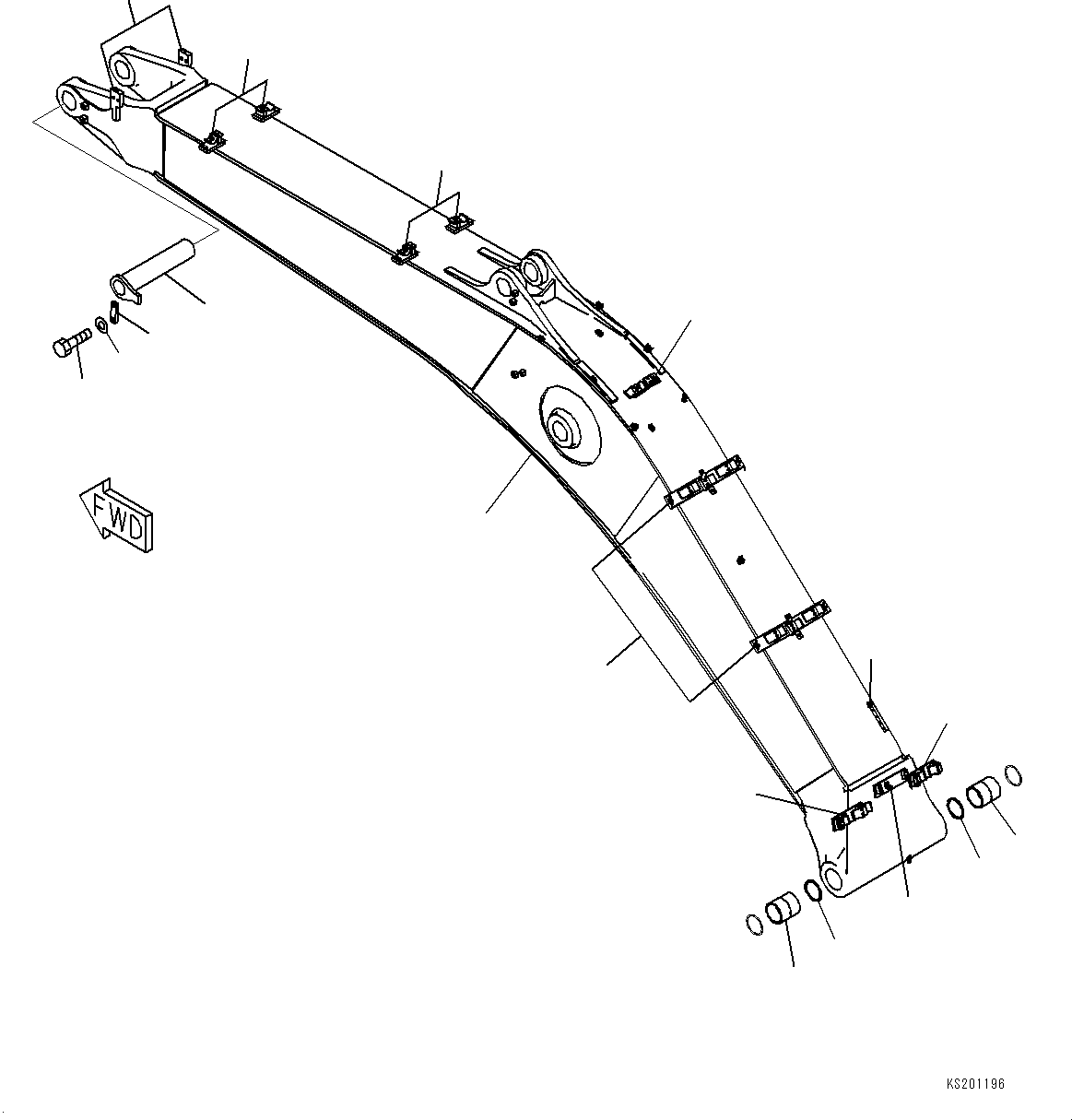 Boom Assembly 207-70-01292 KOMATSU