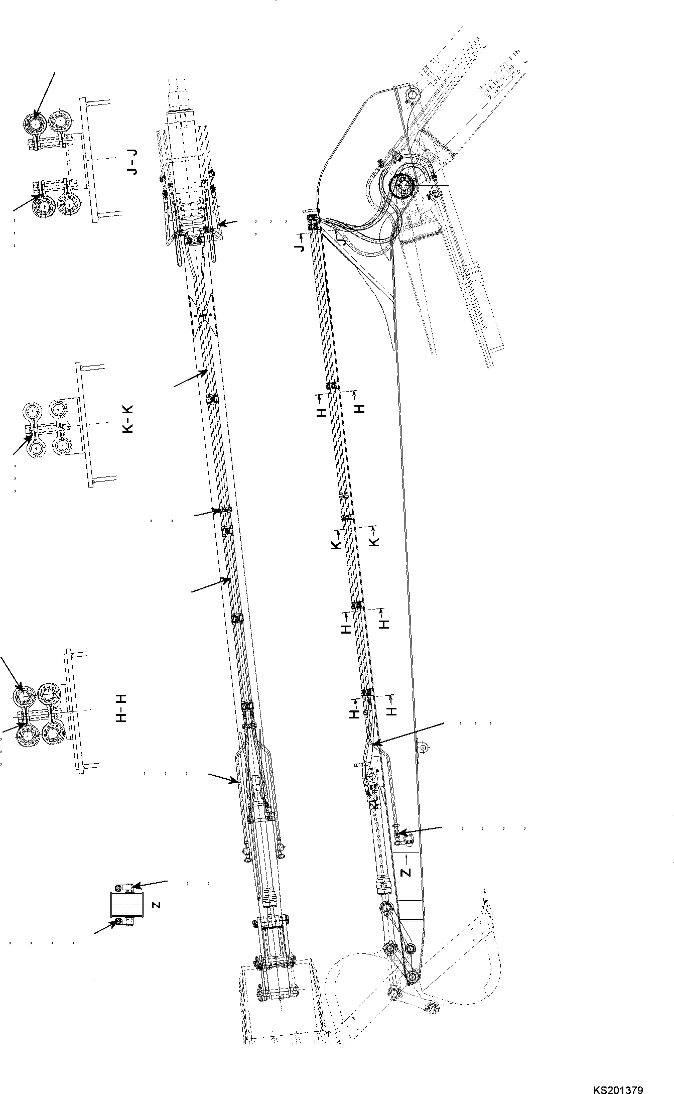 Шланг 07083-20620 KOMATSU
