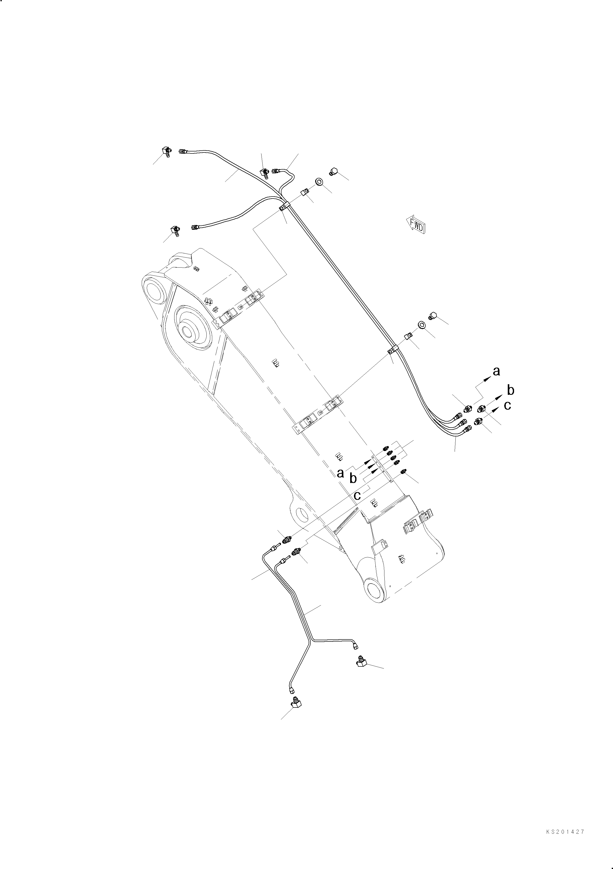 Трубка 206-70-K3170 KOMATSU