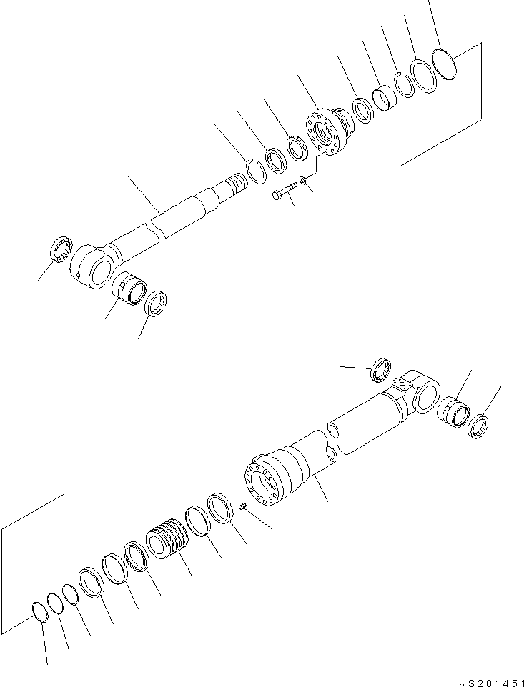Cylinder Assembly, Boom Adjust 707-E1-01780 KOMATSU