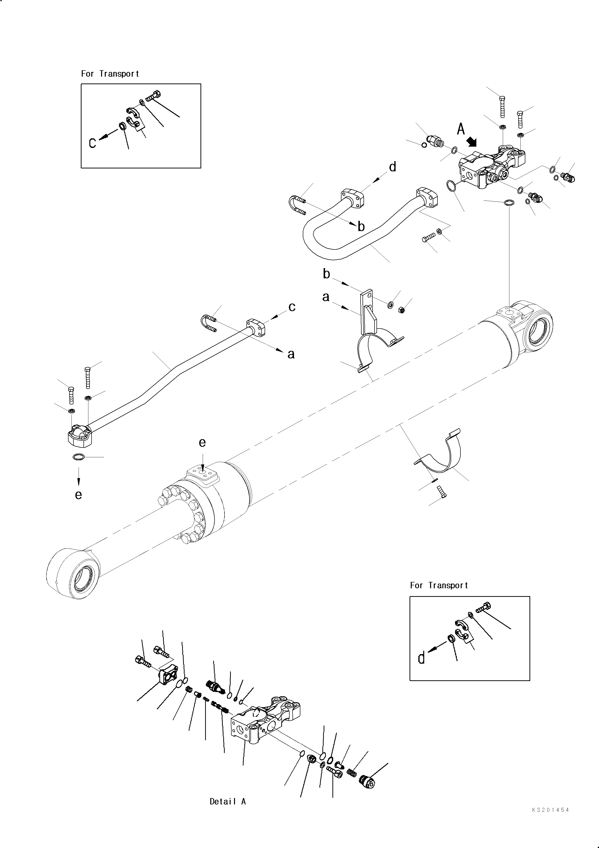 Tube R.H. 707-86-16320 KOMATSU