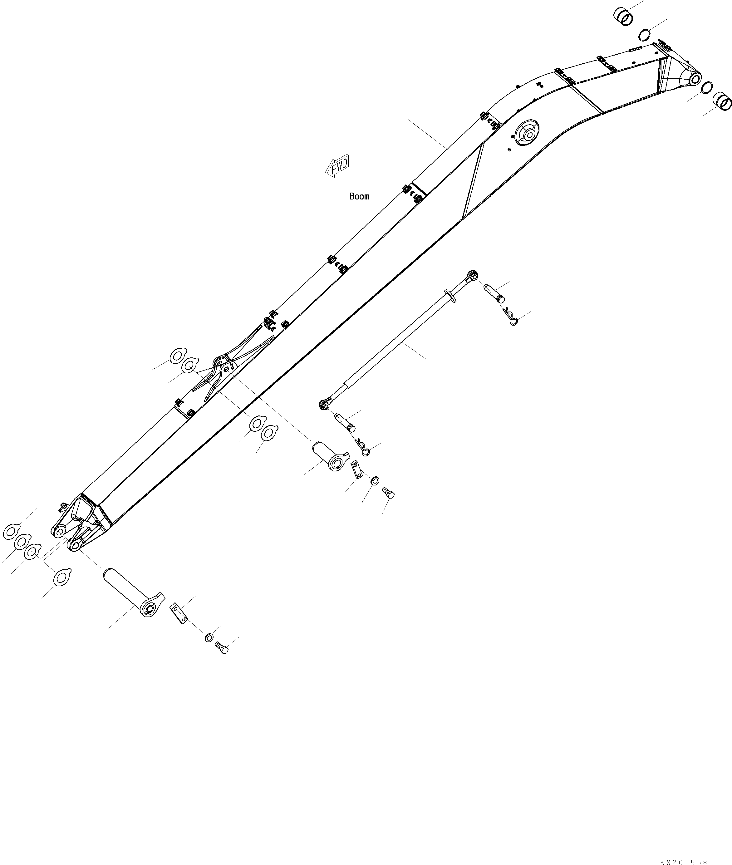 Стрела 206-70-K3022 KOMATSU