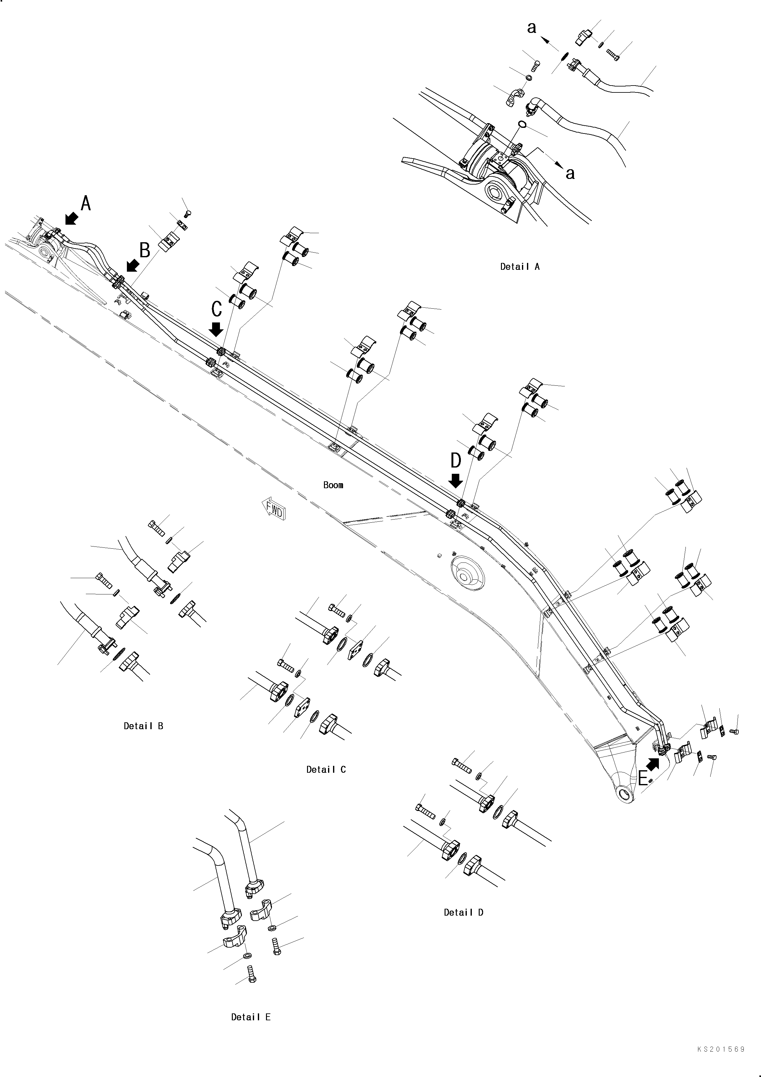Шланг 07084-01009 KOMATSU