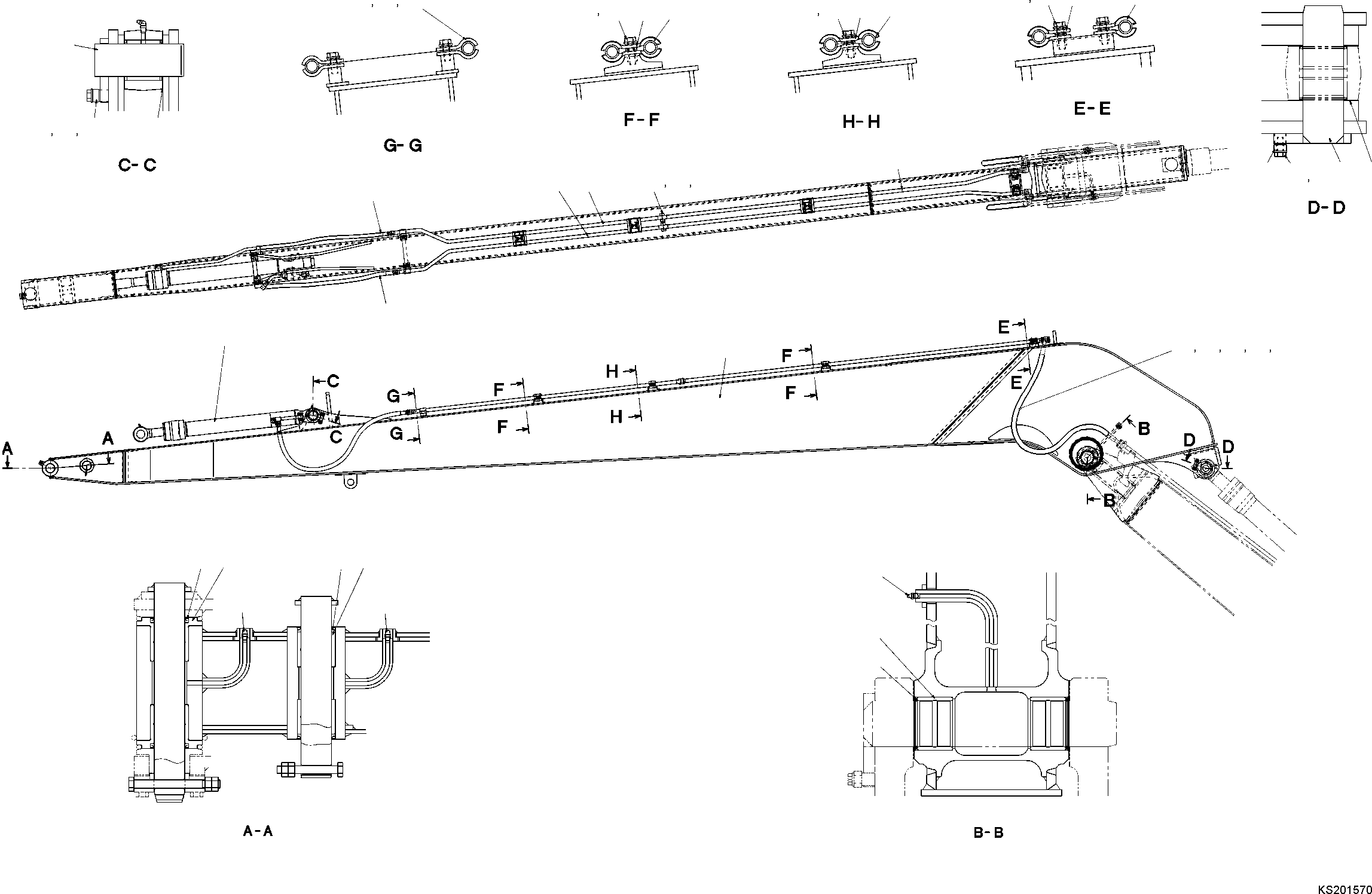 Рычаг в сборе 206-70-K3320 KOMATSU
