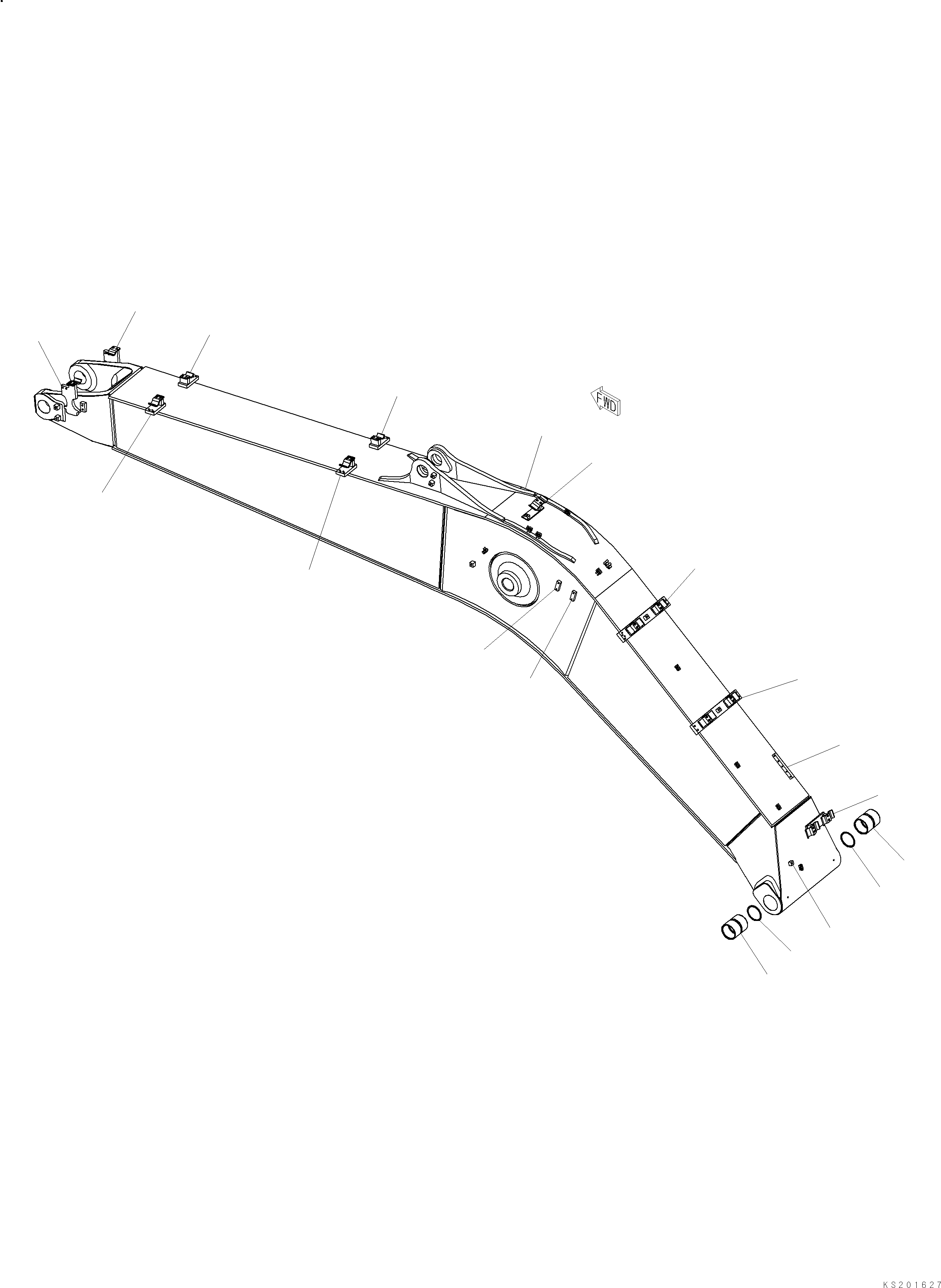 Стрела 2A5-70-K1540 KOMATSU