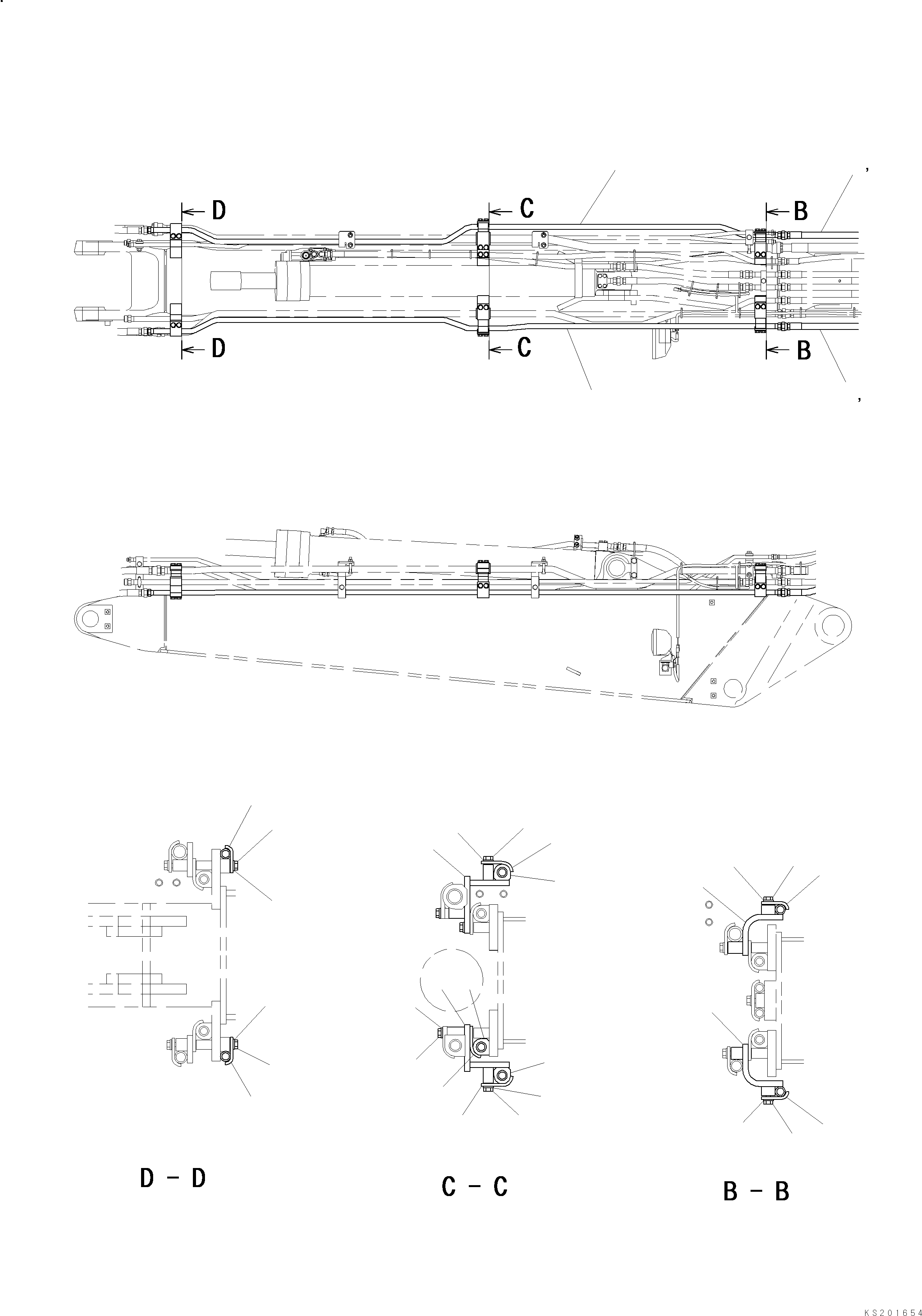 BRACKET, PAINTED VERSION 22B-62-KA820 KOMATSU