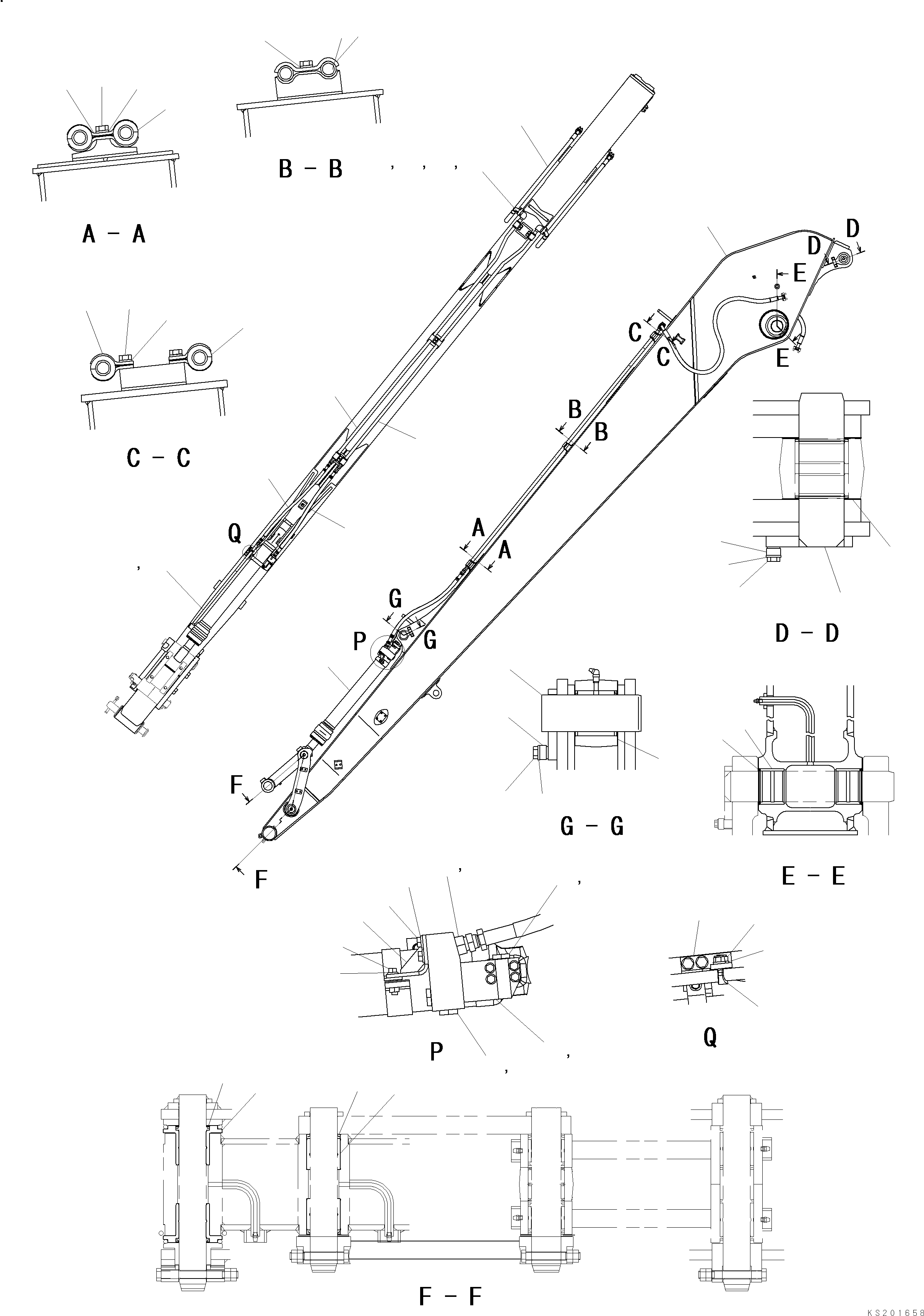 CYLINDER, BUCKET 707-01-XM300 KOMATSU