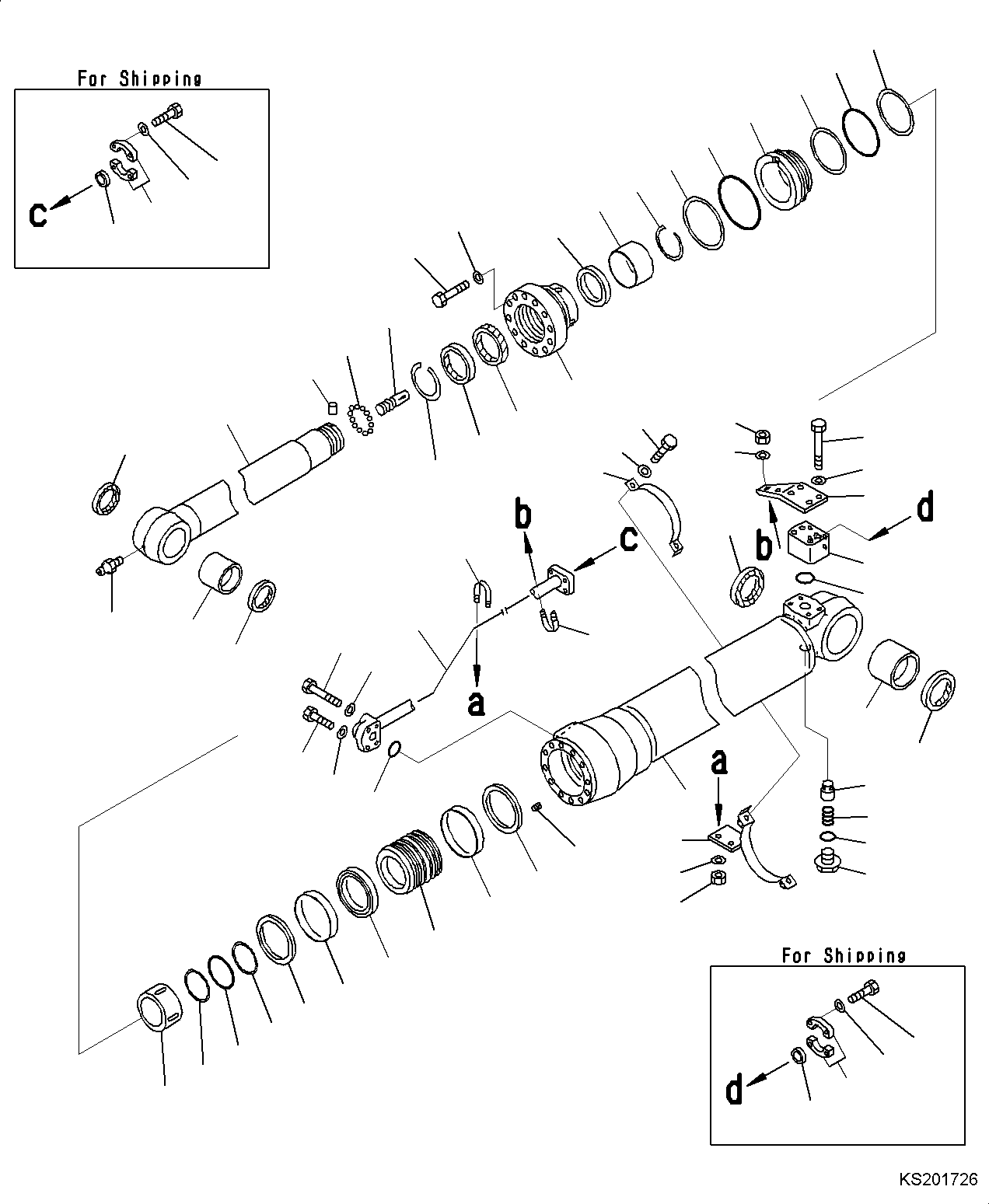 Группа цилиндра 707-01-XS910 KOMATSU