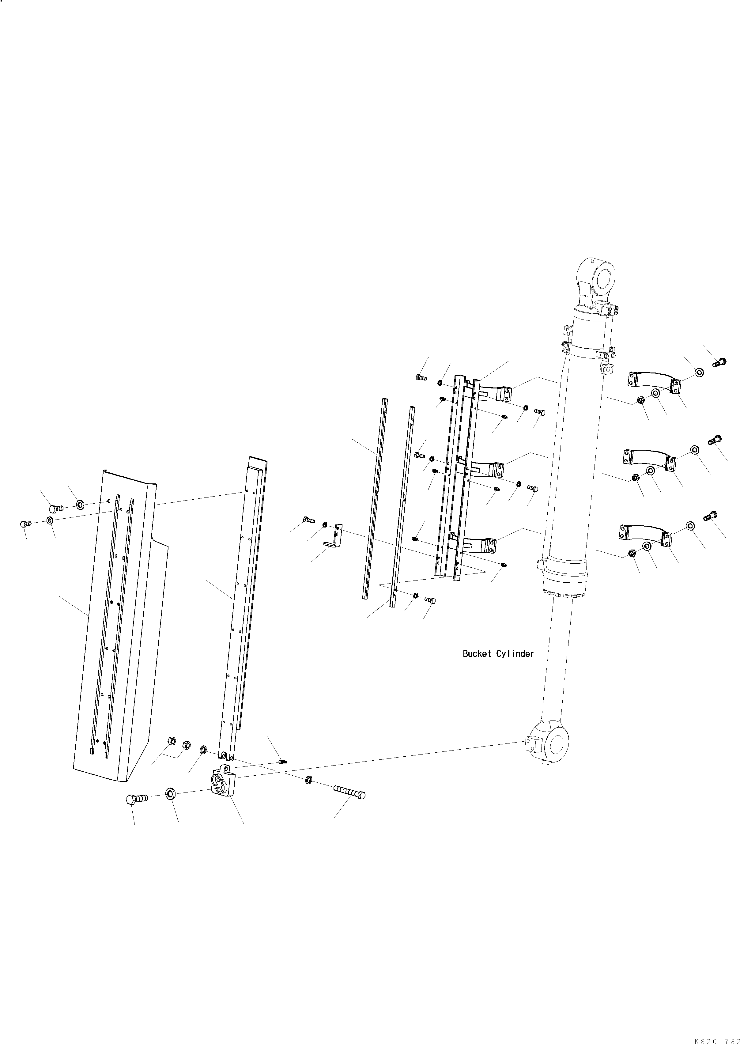 Rail Assembly 208-70-KE770 KOMATSU
