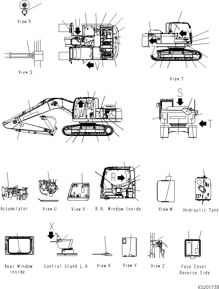 DECAL KIT 20Y-00-K3141 KOMATSU