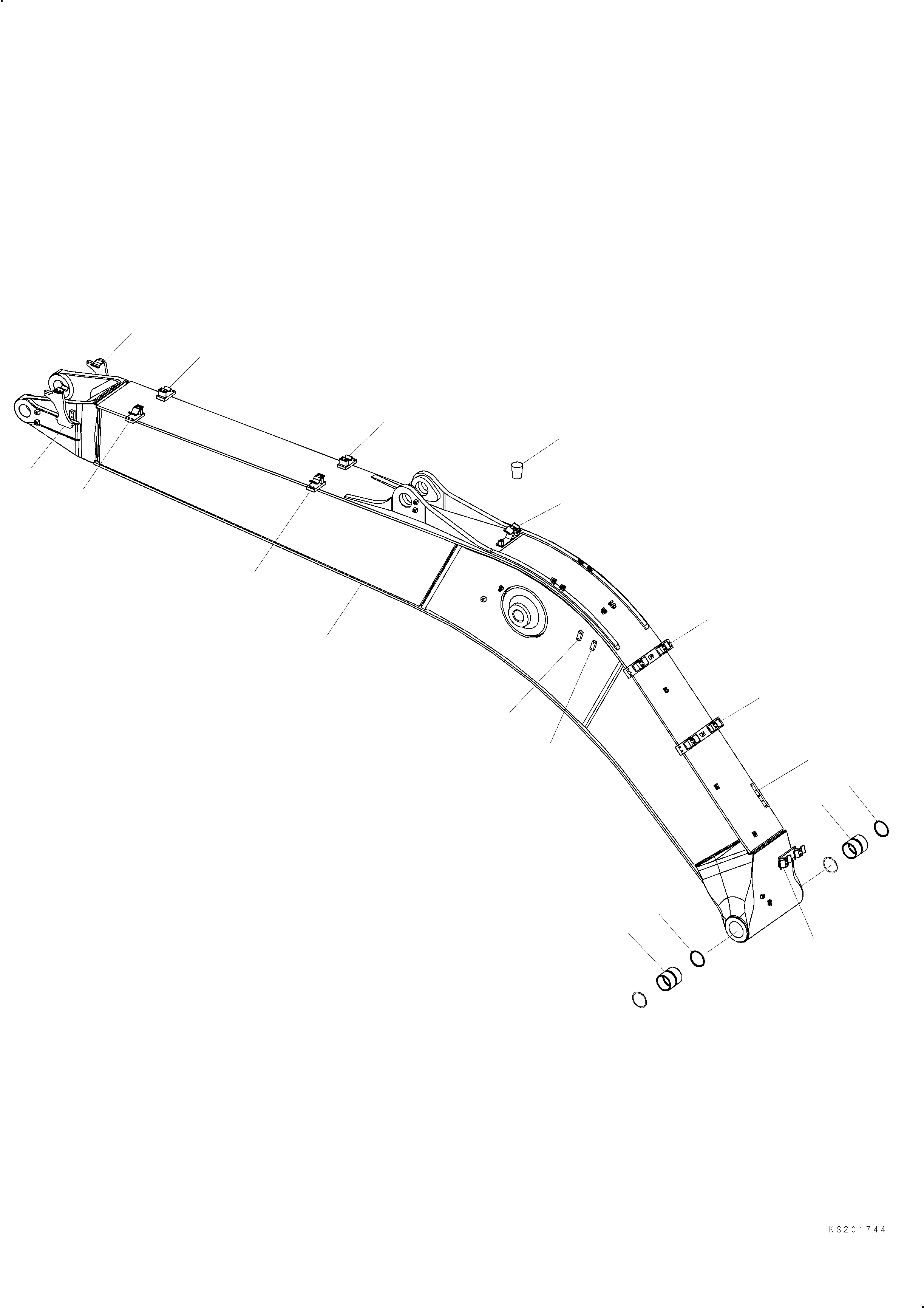 Стрела 206-970-K400 KOMATSU