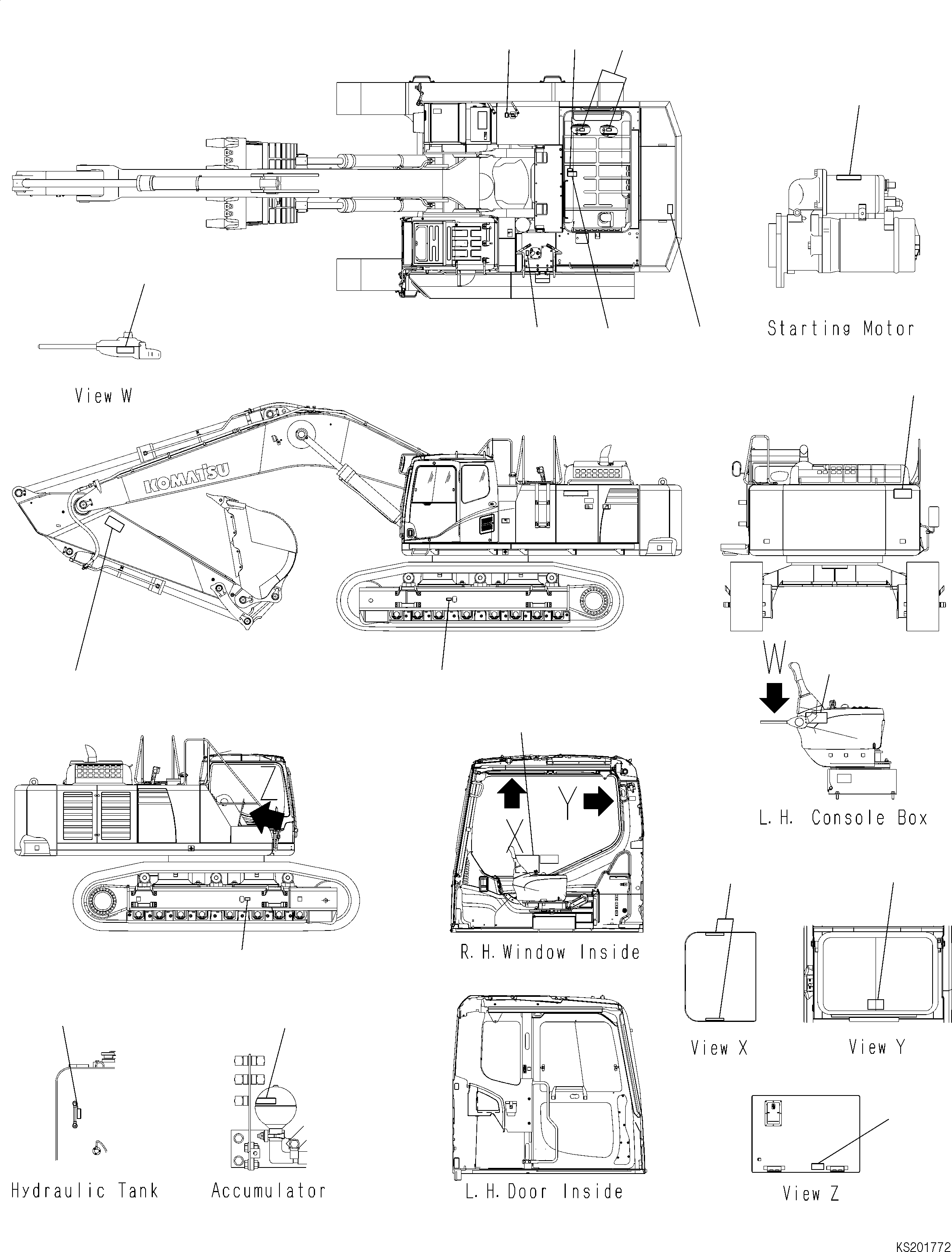 Decal Kit 21M-00-K1212 KOMATSU