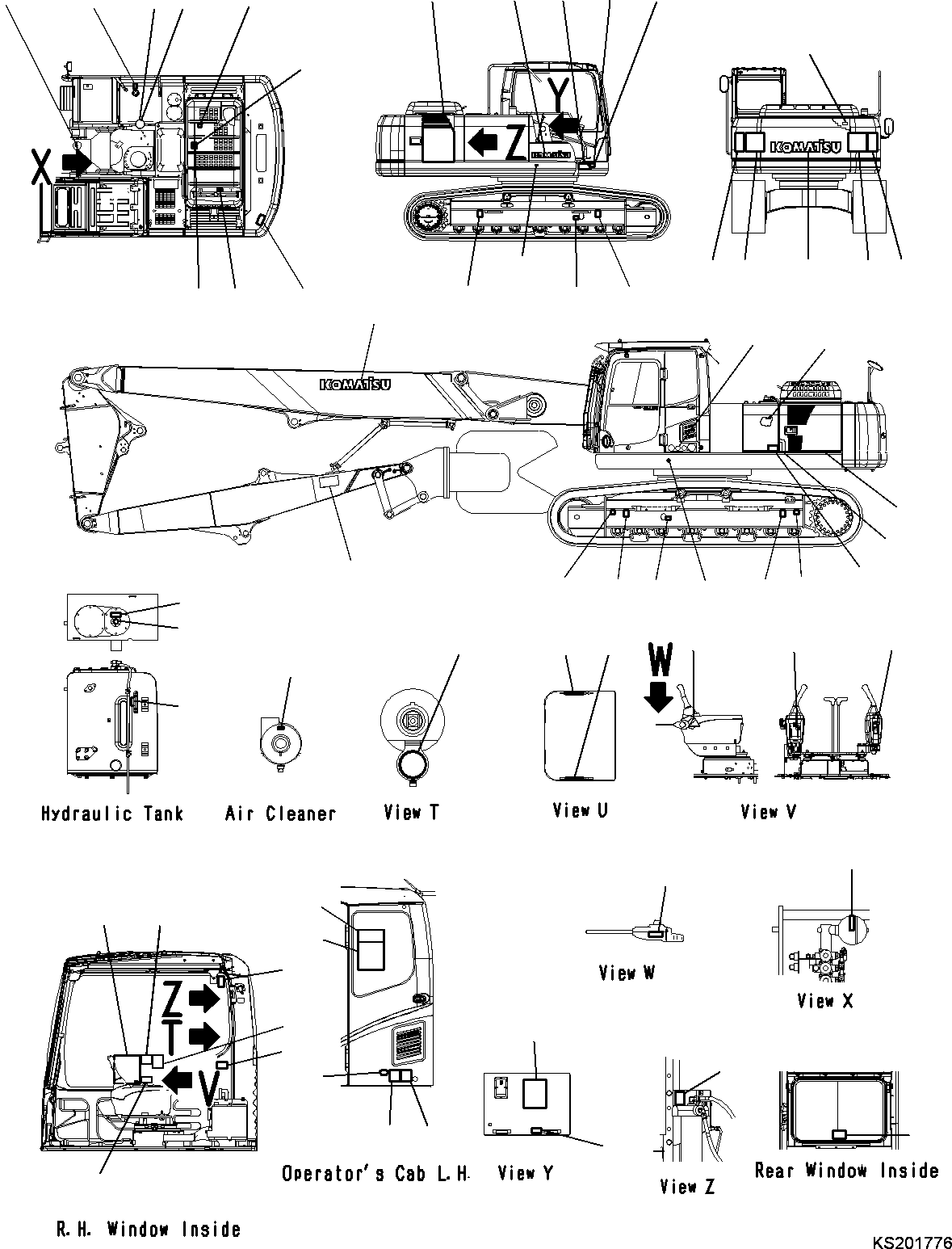 Decal Kit 206-00-K1618 KOMATSU