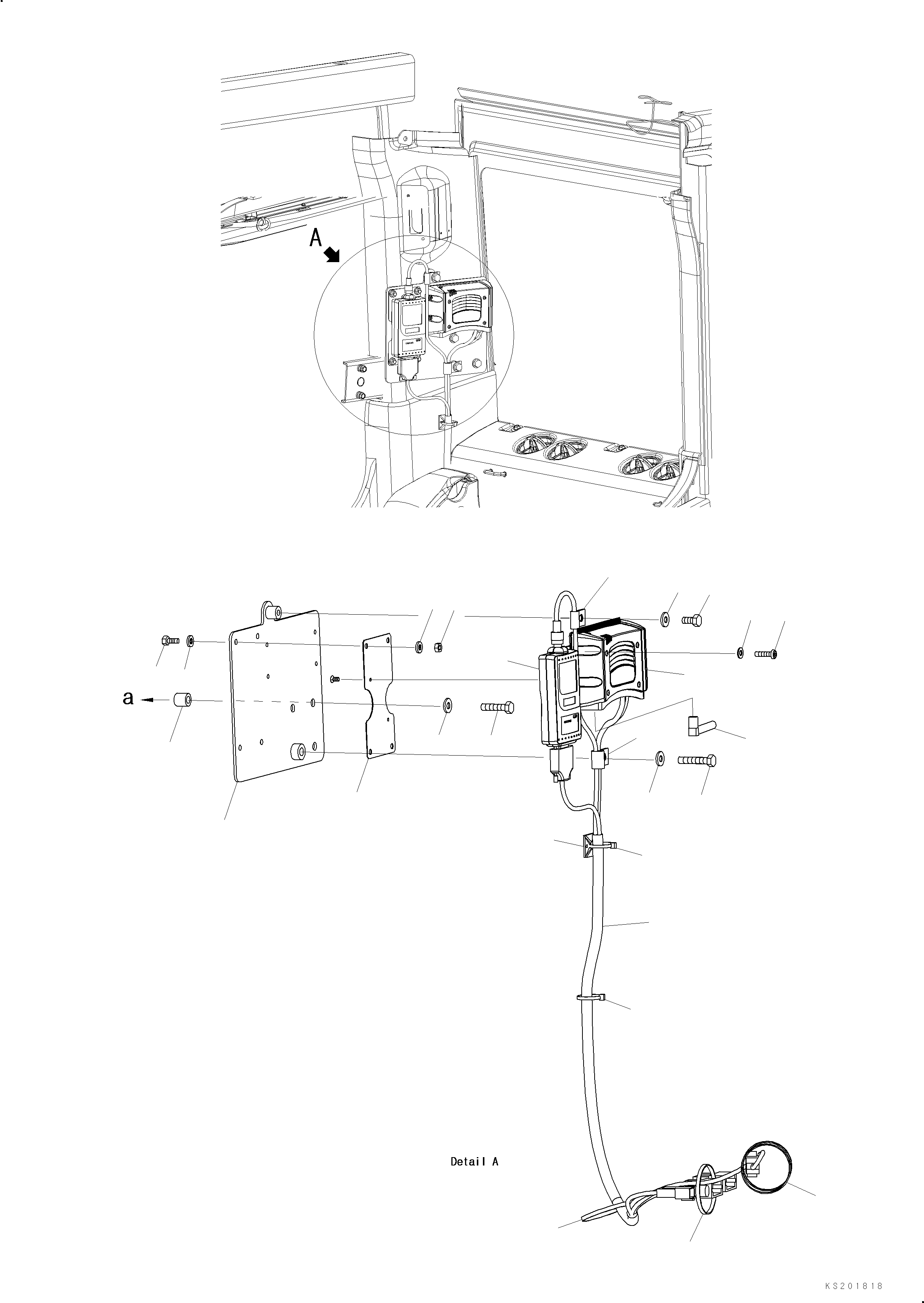 Антенна 2A5-06-K1810 KOMATSU