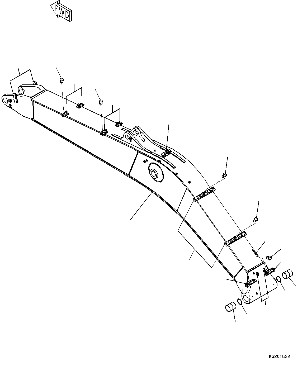 Boom Assembly 208-70-K6390 KOMATSU