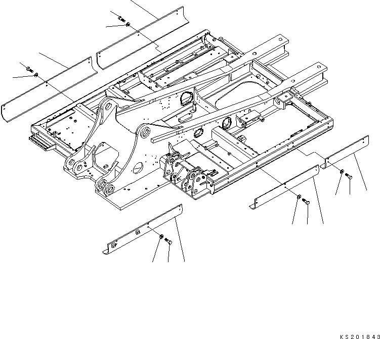 Ограждение 208-54-KA151 KOMATSU